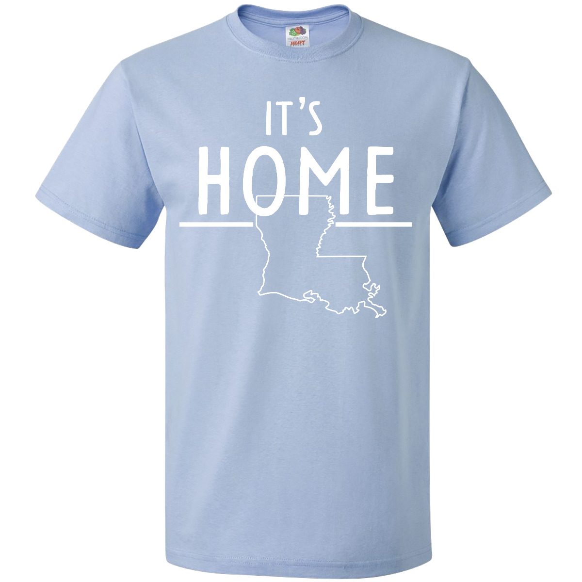 Inktastic It's Home- State Of Louisiana Outline T-Shirt Baton Rouge New Orleans - Picture 5 of 12