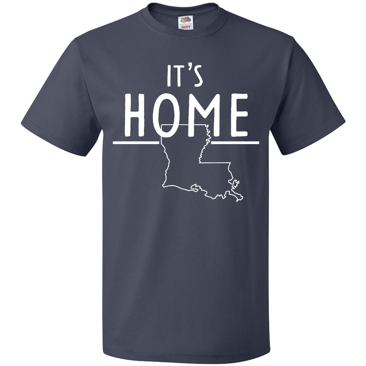 Inktastic It's Home- State Of Louisiana Outline T-Shirt Baton Rouge New Orleans - Picture 6 of 12