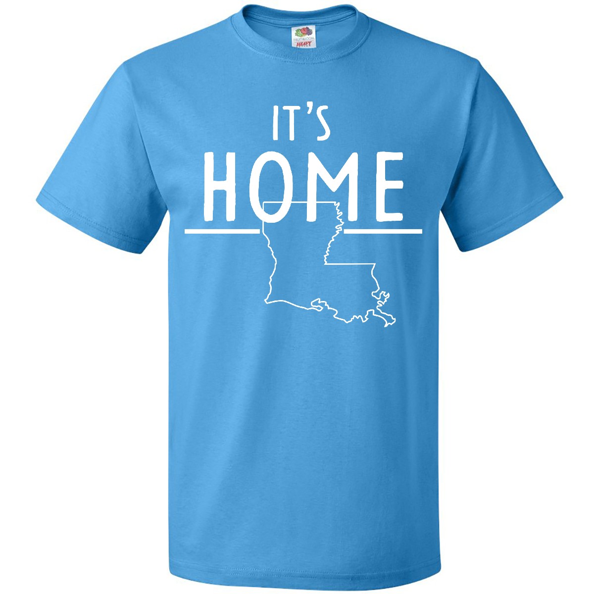 Inktastic It's Home- State Of Louisiana Outline T-Shirt Baton Rouge New Orleans - Picture 7 of 12
