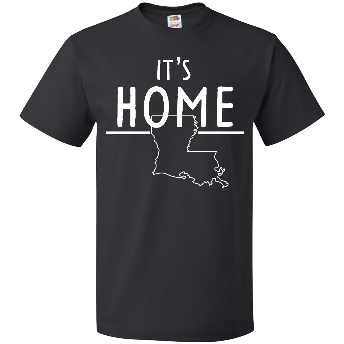 Inktastic It's Home- State Of Louisiana Outline T-Shirt Baton Rouge New Orleans - Picture 3 of 12