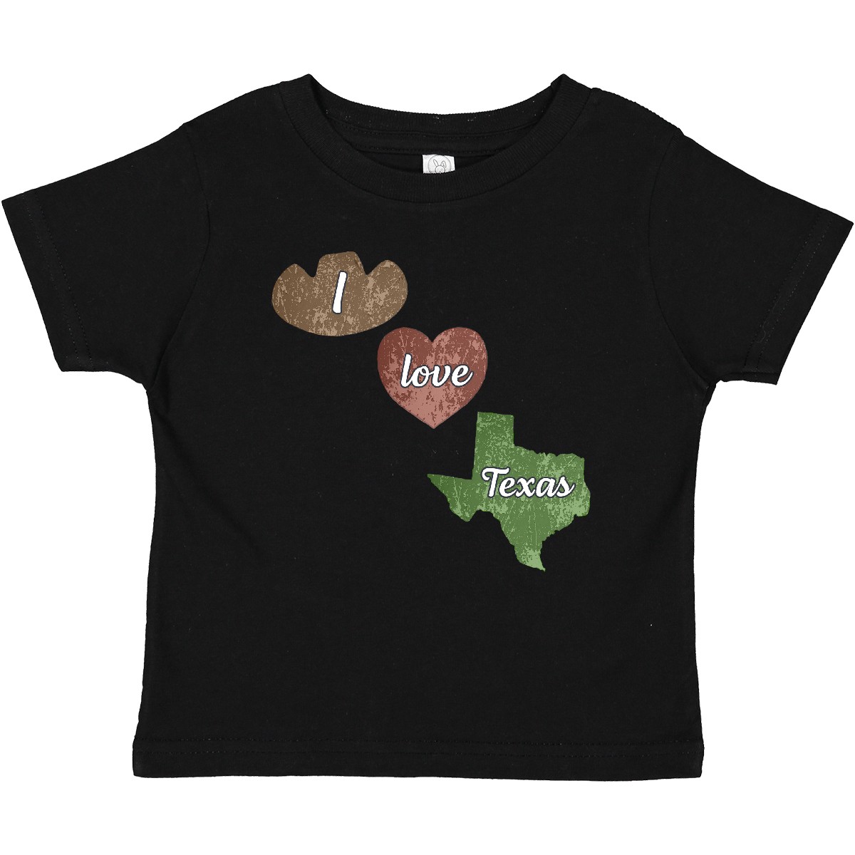 Inktastic I Love Texas Baby T-Shirt State Cow Boy Heart Pride