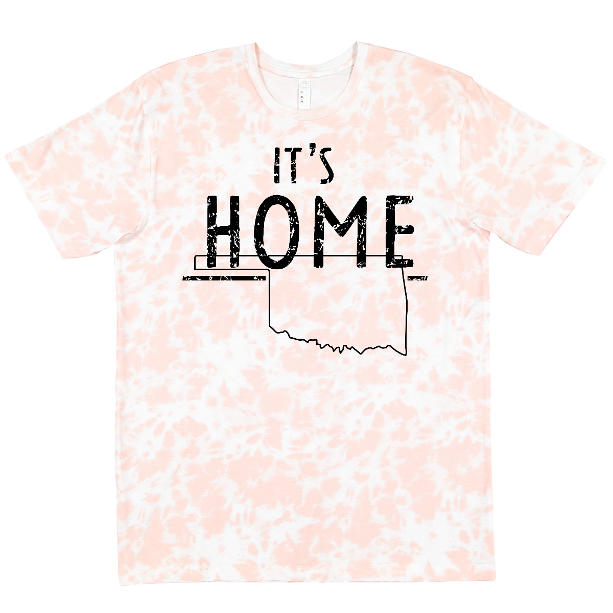 Inktastic It's Home- State Of Oklahoma Outline Distressed Text T-Shirt City Born - Picture 10 of 11