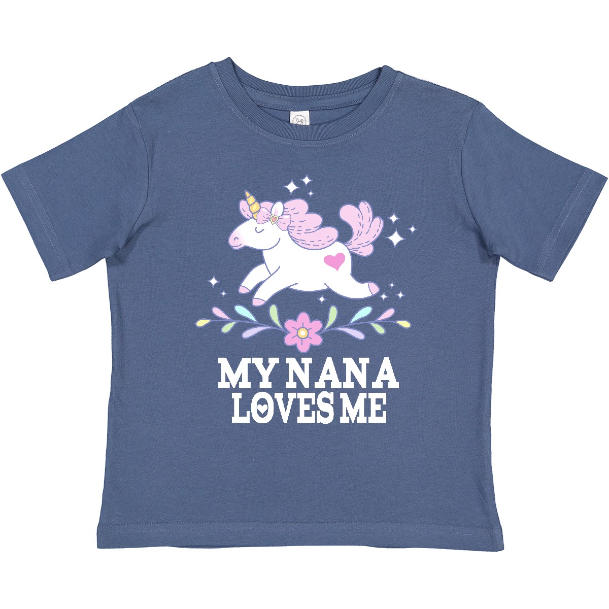 Inktastic My Nana Loves Me Unicorn Toddler T-Shirt Granddaughter Grandbaby Child - Picture 8 of 14
