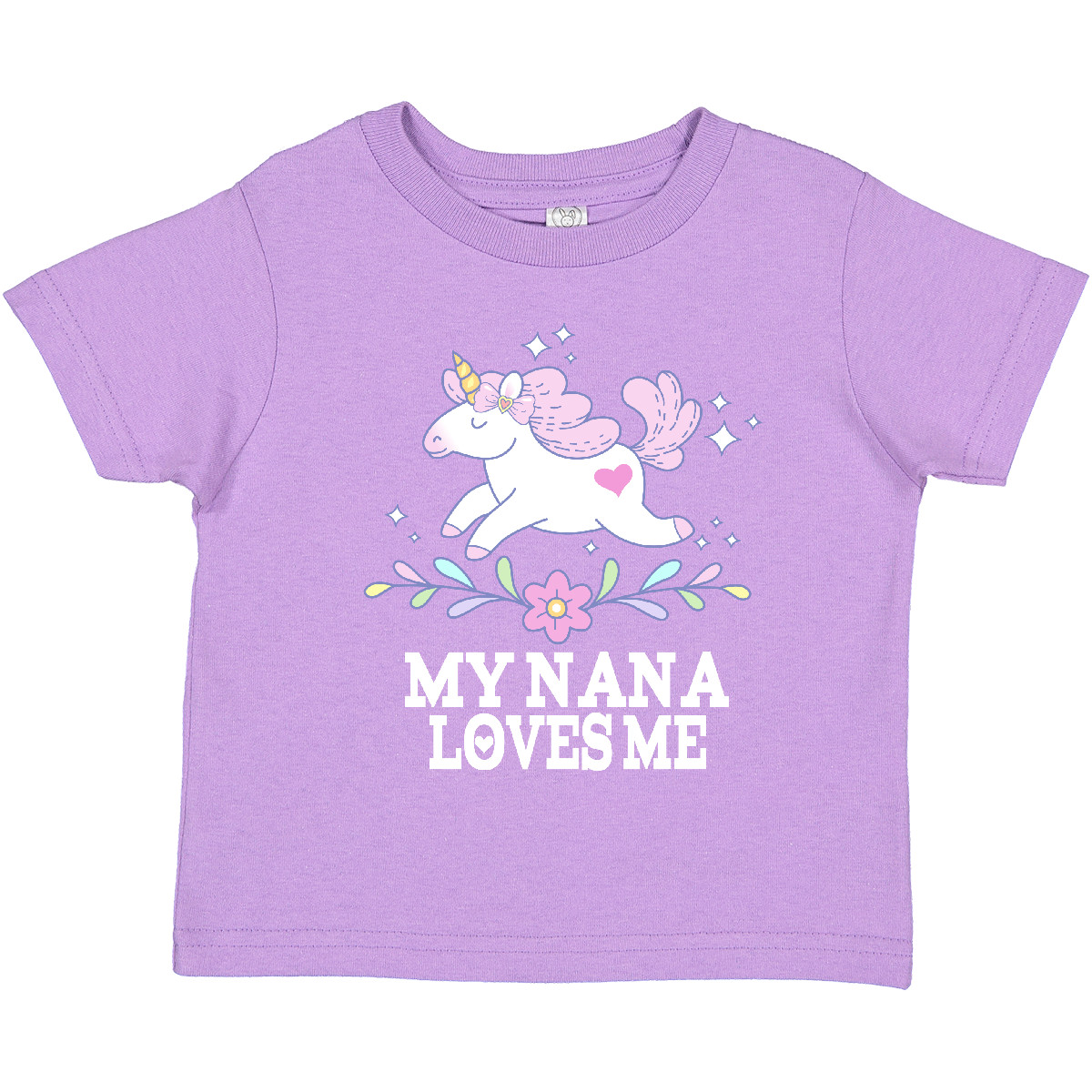 Inktastic My Nana Loves Me Unicorn Toddler T-Shirt Granddaughter Grandbaby Child - Picture 9 of 14