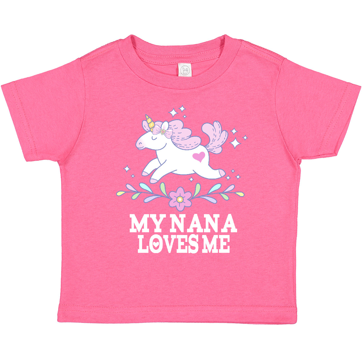 Inktastic My Nana Loves Me Unicorn Toddler T-Shirt Granddaughter Grandbaby Child - Picture 7 of 14