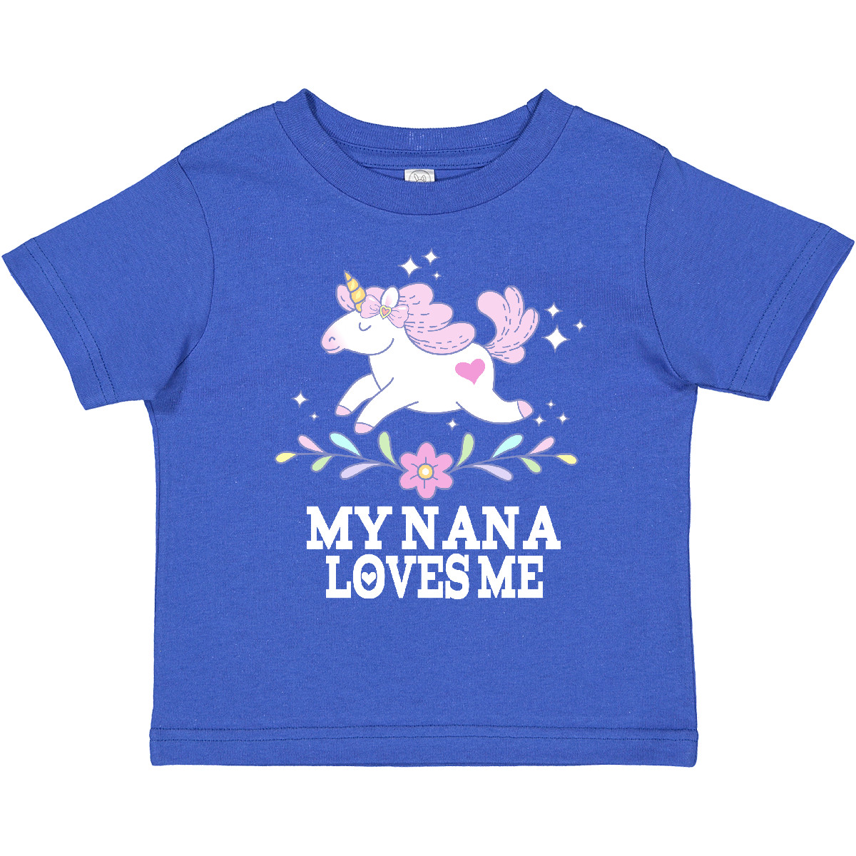 Inktastic My Nana Loves Me Unicorn Toddler T-Shirt Granddaughter Grandbaby Child - Picture 14 of 14
