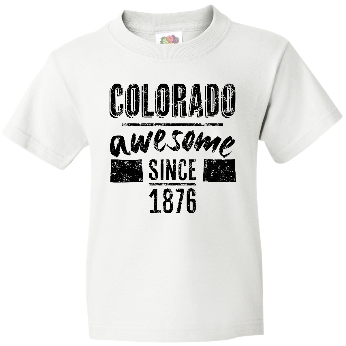 T-Shirt Inktastic Colorado Awesome Since 1850 Youth Denver 1876 City Birthday - Bild 8 von 8