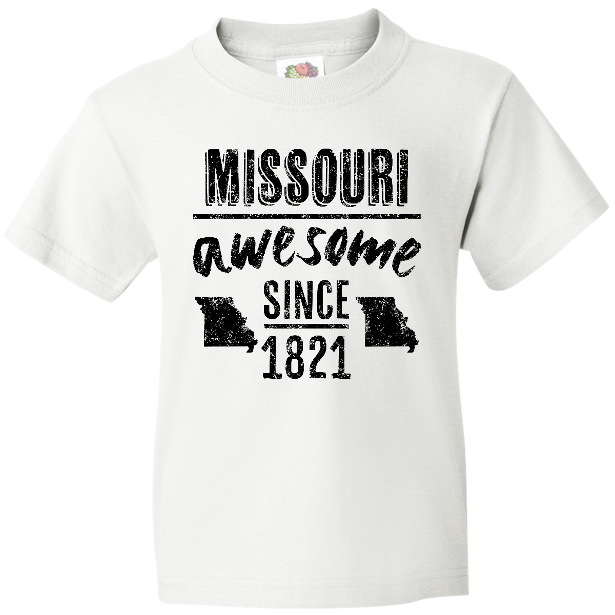 T-Shirt Inktastic Missouri Awesome Since 1821 Jugend Jefferson City Geburtstag Text - Bild 8 von 8