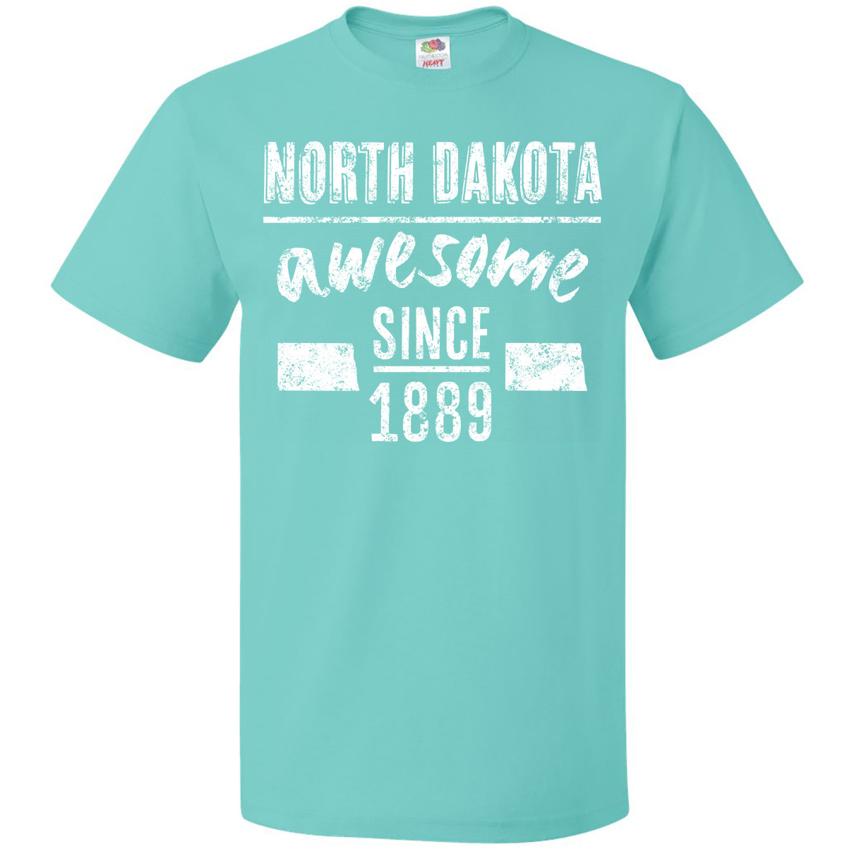 Inktastic North Dakota Awesome Since 1889 T-Shirt State Bismarck City Year Text - Picture 11 of 12