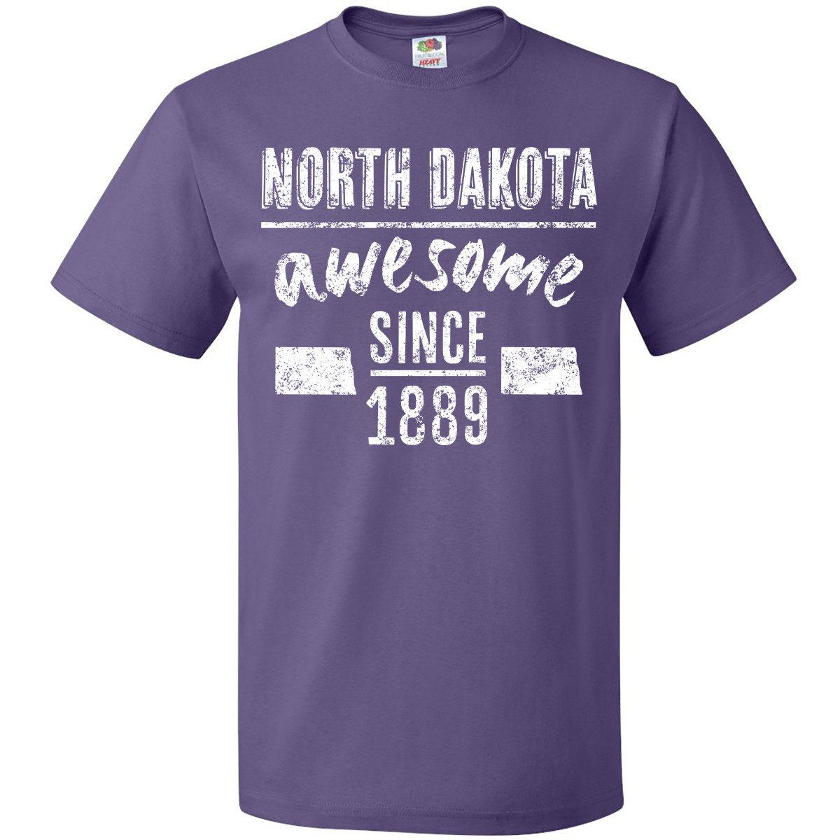 Inktastic North Dakota Awesome Since 1889 T-Shirt State Bismarck City Year Text - Picture 8 of 12