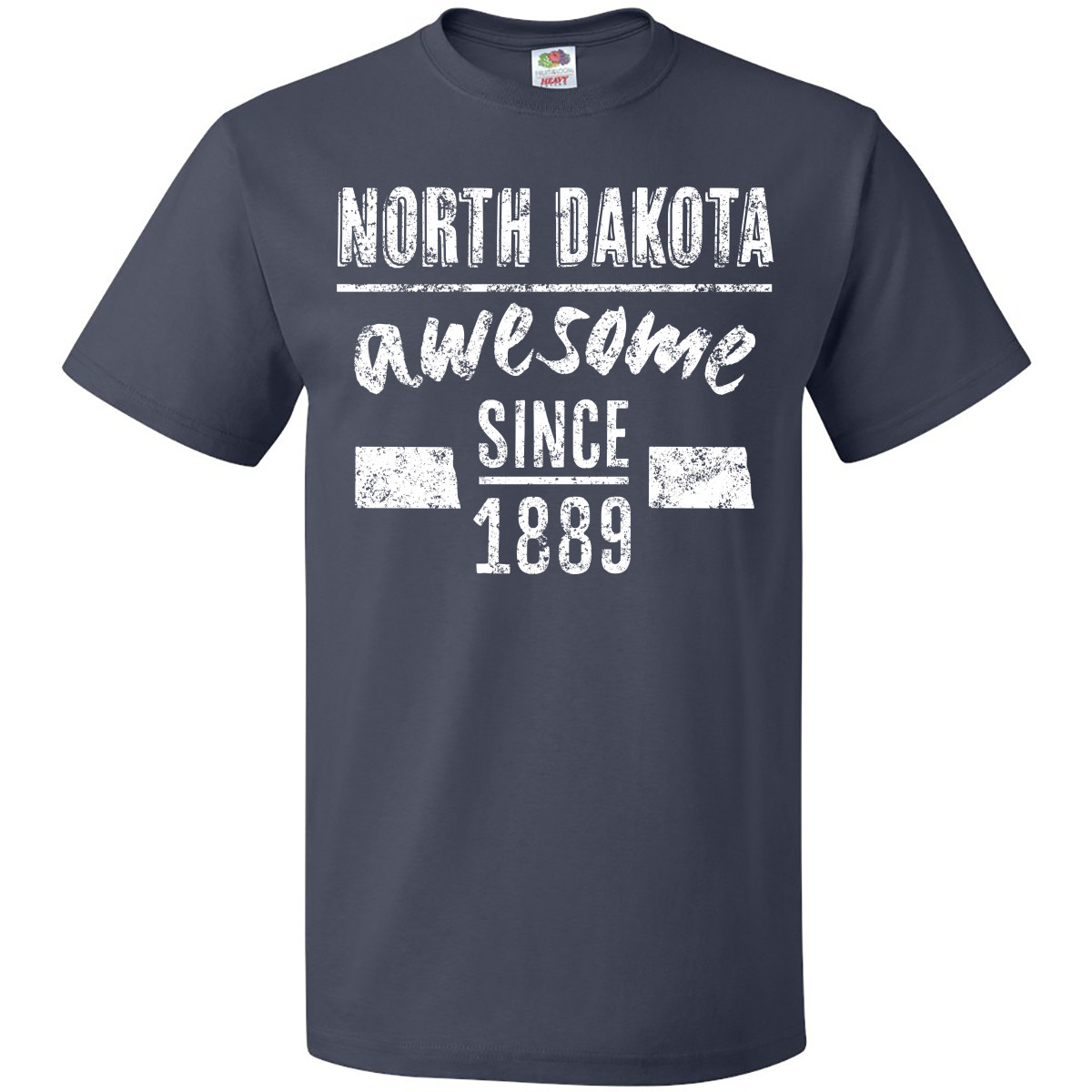 Inktastic North Dakota Awesome Since 1889 T-Shirt State Bismarck City Year Text - Picture 5 of 12