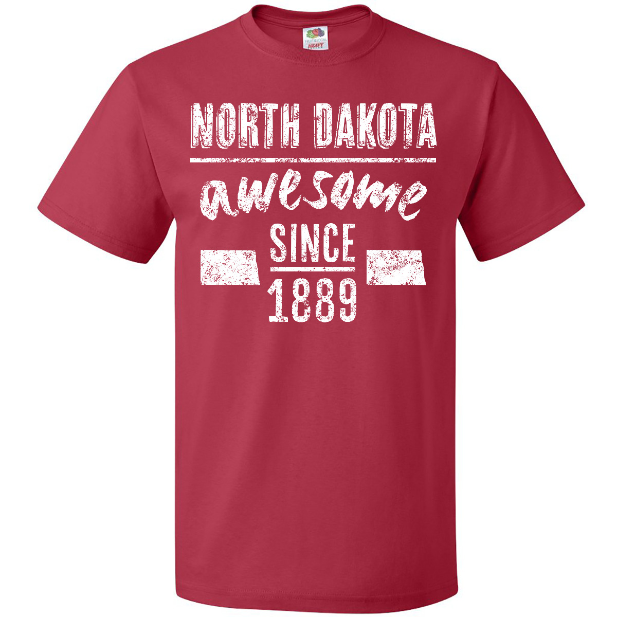 Inktastic North Dakota Awesome Since 1889 T-Shirt State Bismarck City Year Text - Picture 9 of 12