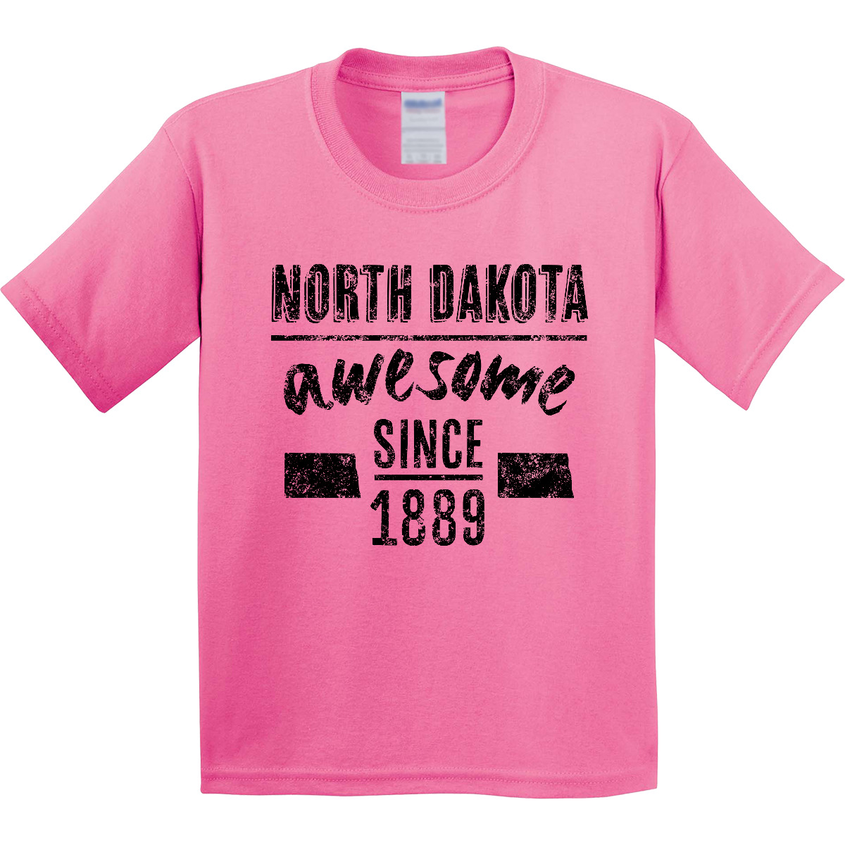 Inktastic North Dakota Awesome Since 1889 Youth T-Shirt State Bismarck City Year - Picture 2 of 9