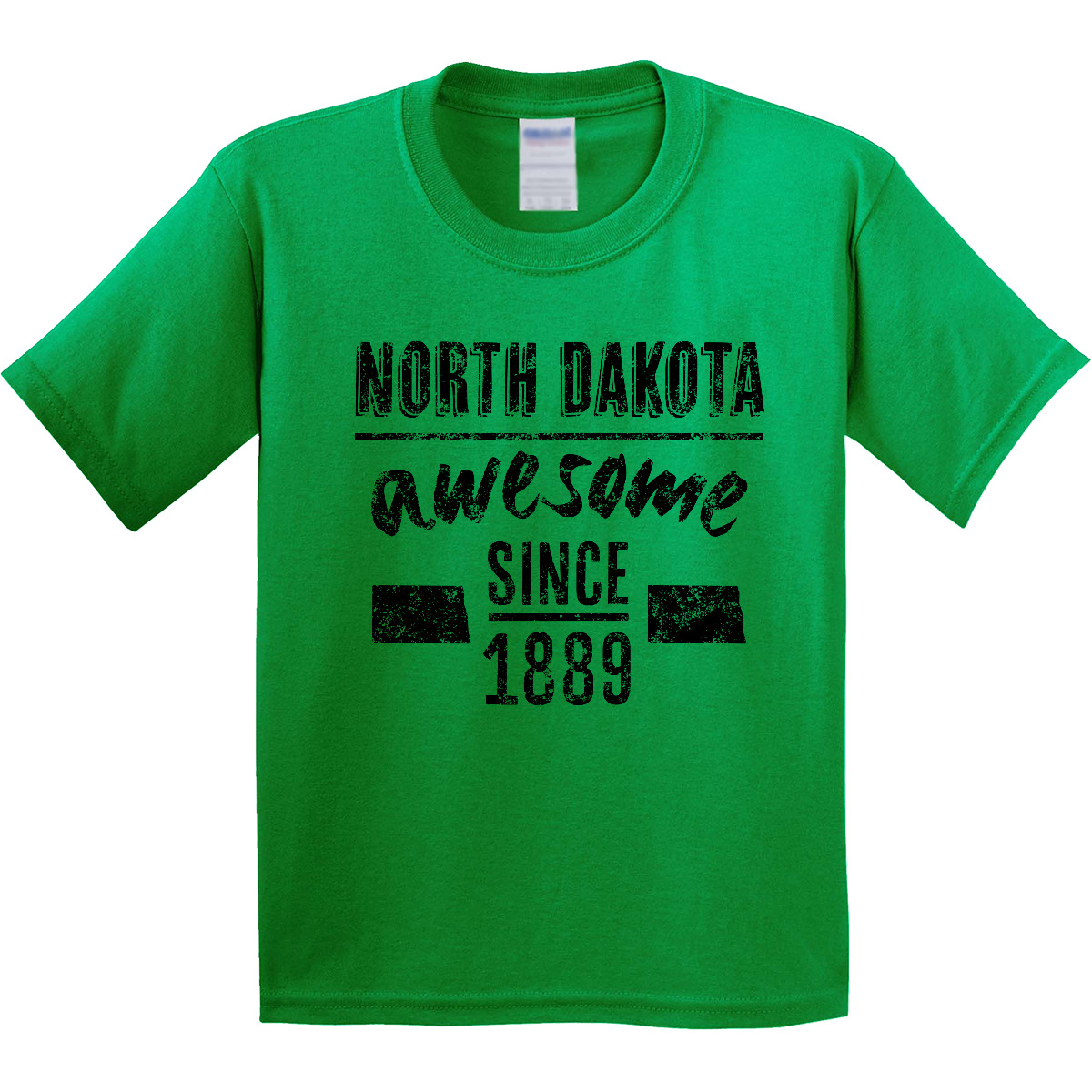 Inktastic North Dakota Awesome Since 1889 Youth T-Shirt State Bismarck City Year - Picture 4 of 9