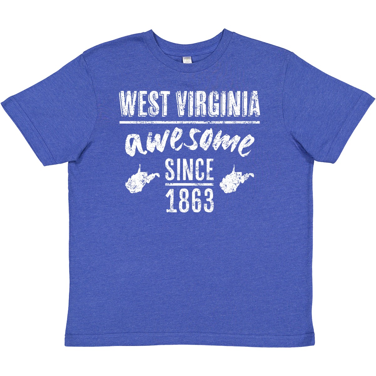Inktastic West Virginia Awesome Since 1863 Youth T-Shirt Charleston City Native - Picture 8 of 8
