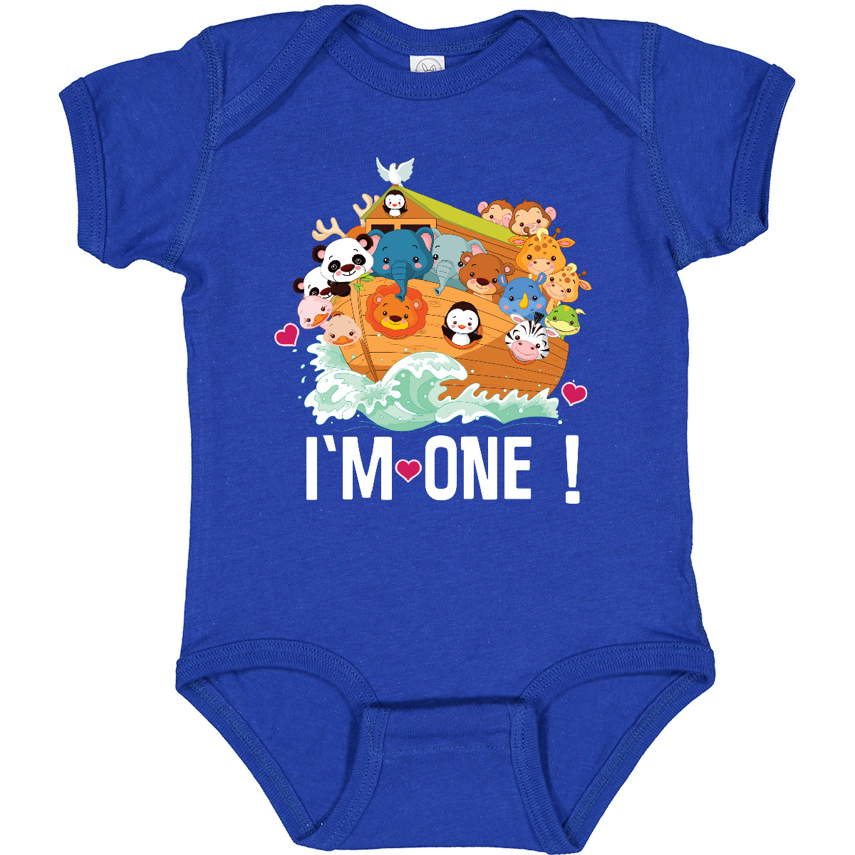 Lindo traje de bebé Inktastic 1er cumpleaños Arca de Noé 1 año Im Animals - Imagen 10 de 10