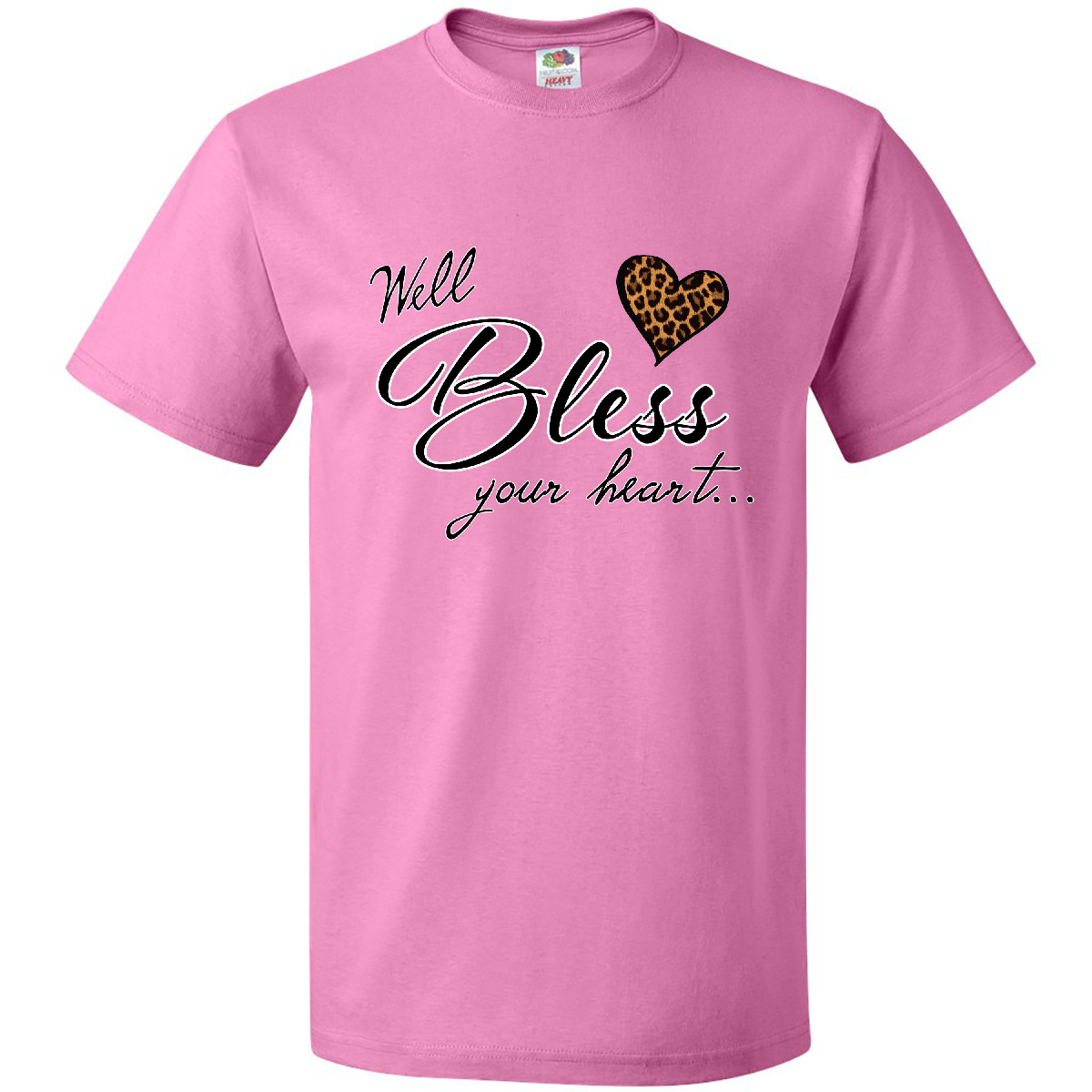 Inktastic Well Bless Your Heart With Leopard Print T-Shirt Mothers Day Mama Sass - Picture 2 of 11
