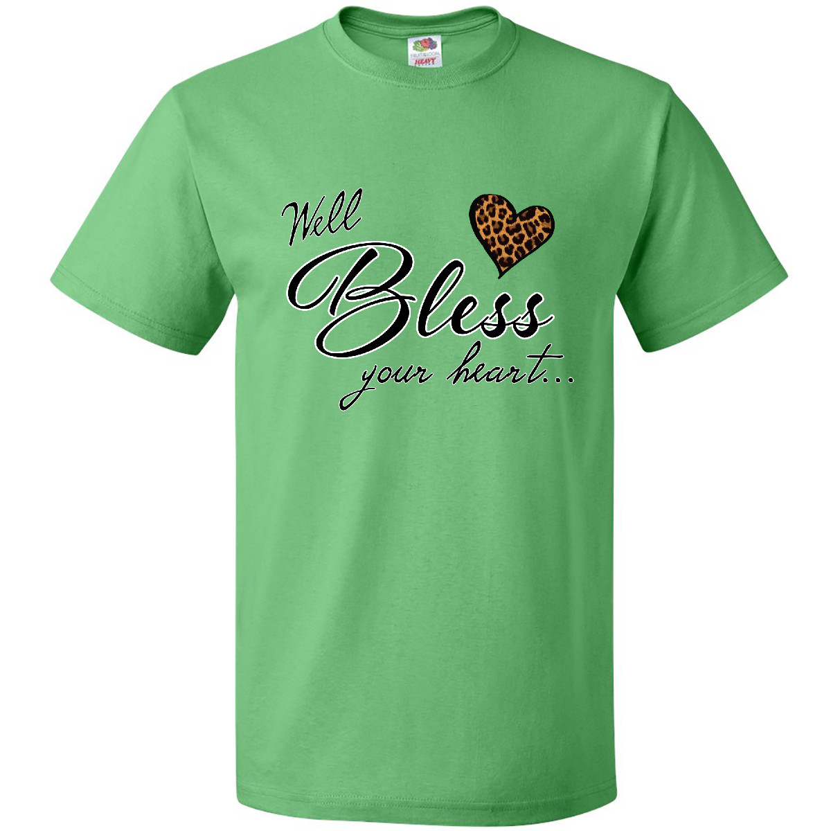 Inktastic Well Bless Your Heart With Leopard Print T-Shirt Mothers Day Mama Sass - Picture 6 of 11