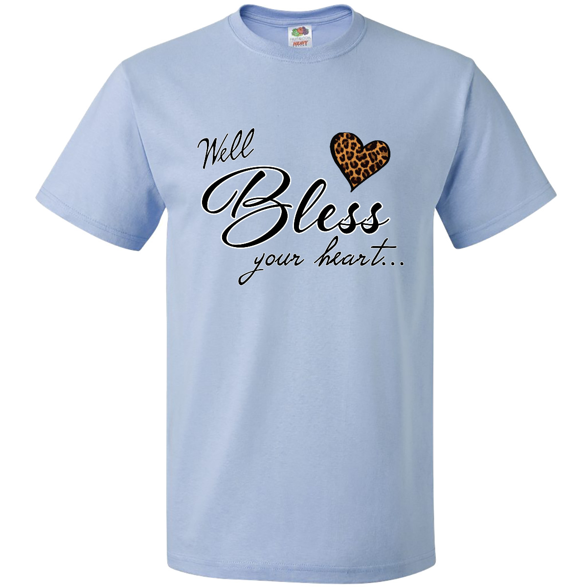 Inktastic Well Bless Your Heart With Leopard Print T-Shirt Mothers Day Mama Sass - Picture 7 of 11