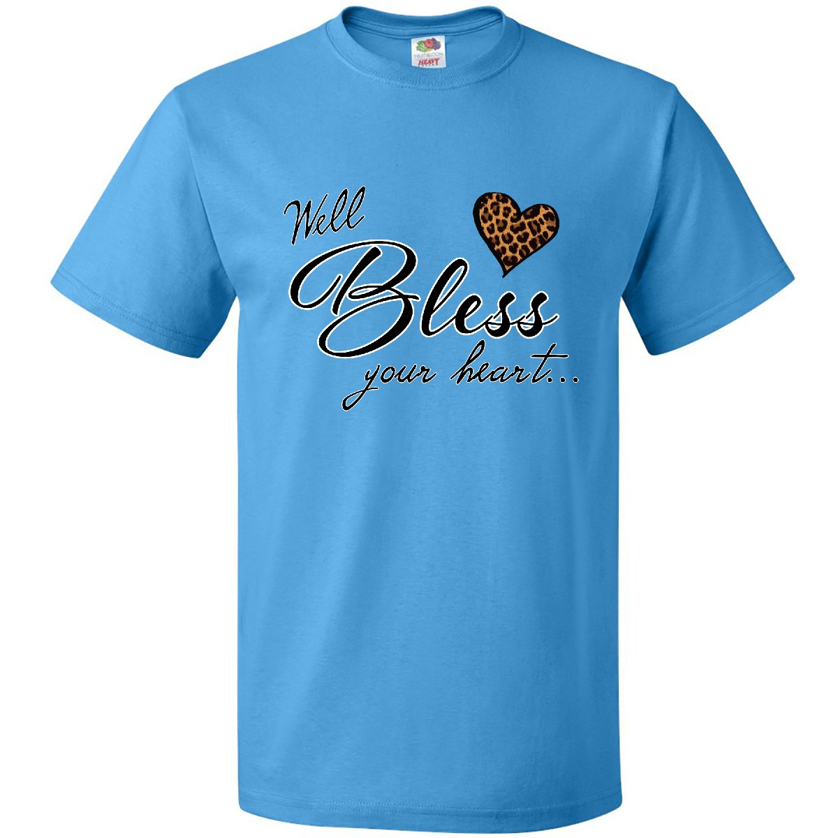 Inktastic Well Bless Your Heart With Leopard Print T-Shirt Mothers Day Mama Sass - Picture 8 of 11