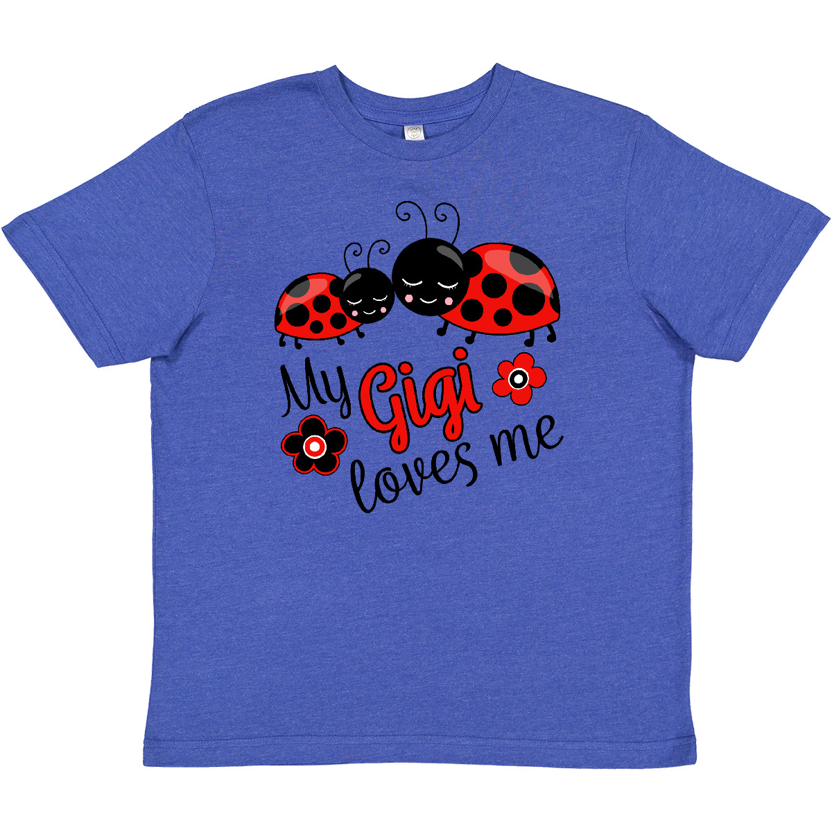Inktastic My Gigi Loves Me With Cute Ladybugs Youth T-Shirt Great Grandma Bugs - Picture 8 of 9