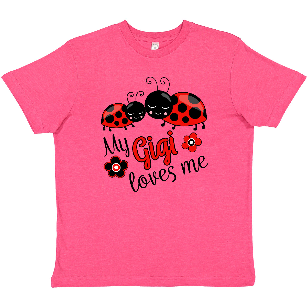 Inktastic My Gigi Loves Me With Cute Ladybugs Youth T-Shirt Great Grandma Bugs - Picture 7 of 9