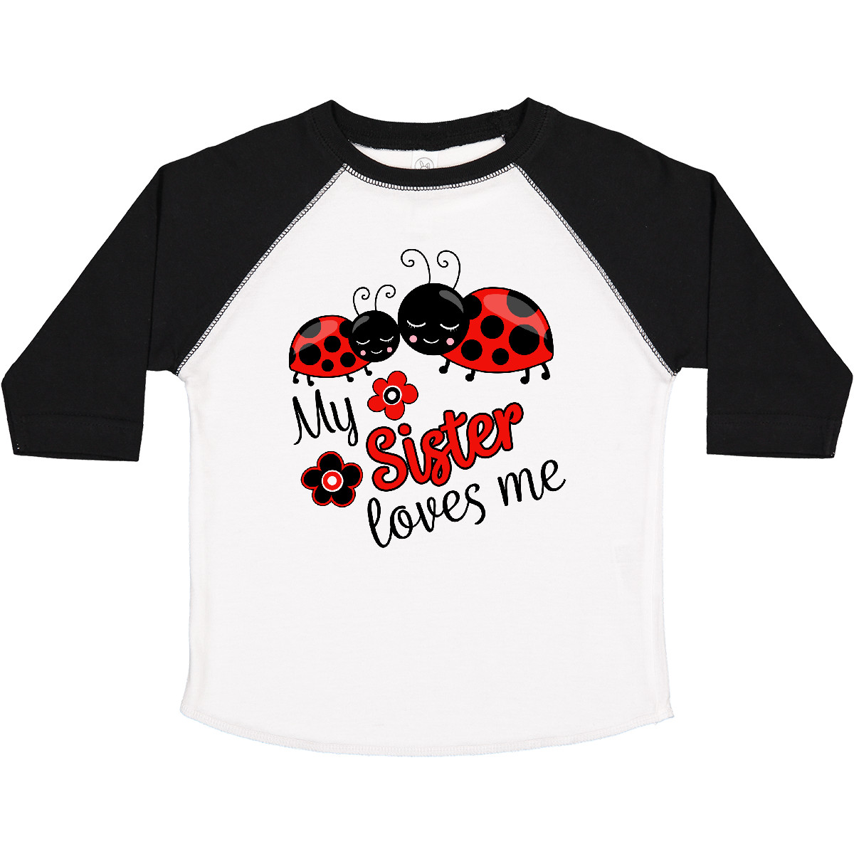 Inktastic My Sister Loves Me With Cute Ladybugs Toddler T-Shirt Family Brother - Picture 10 of 10