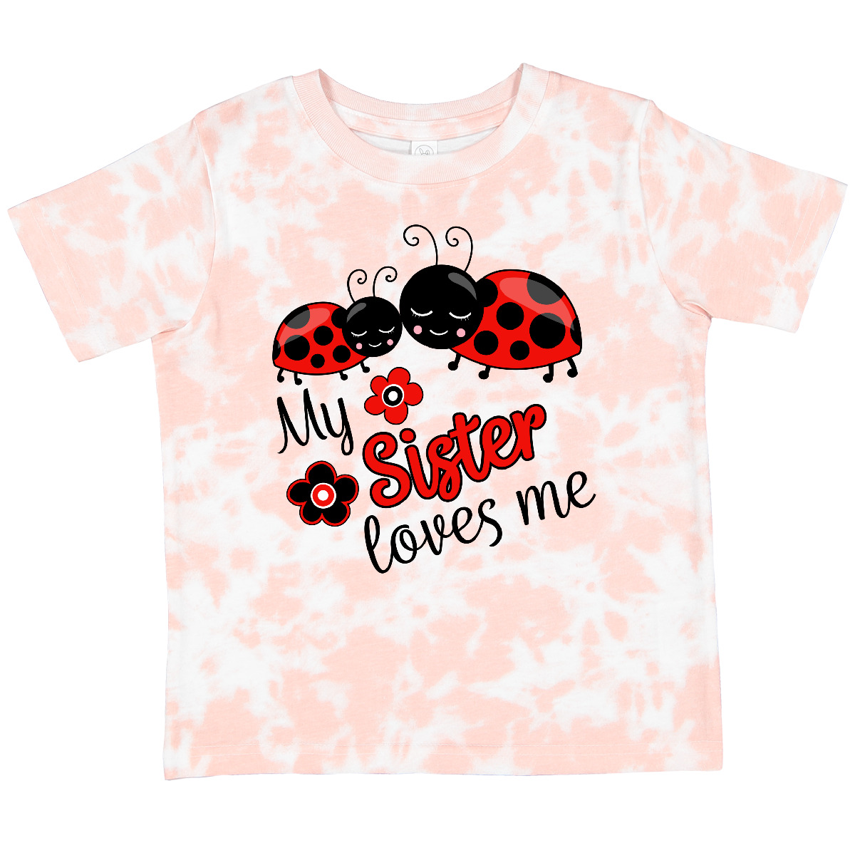 Inktastic My Sister Loves Me With Cute Ladybugs Toddler T-Shirt Family Brother - Picture 9 of 10