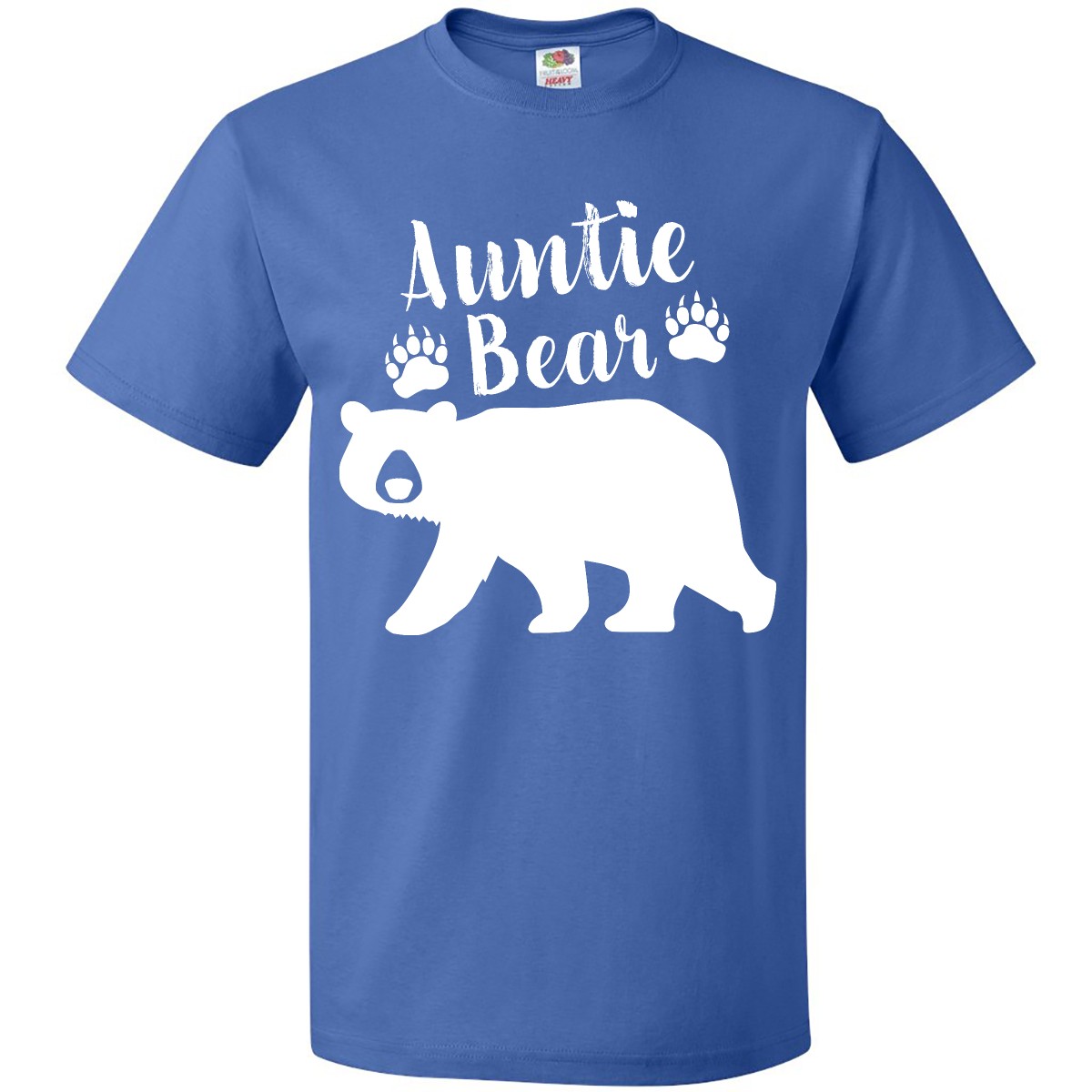 Inktastic Auntie Bear In White T-Shirt Family Aunt Fun Nose Together New Nephew - Picture 10 of 12