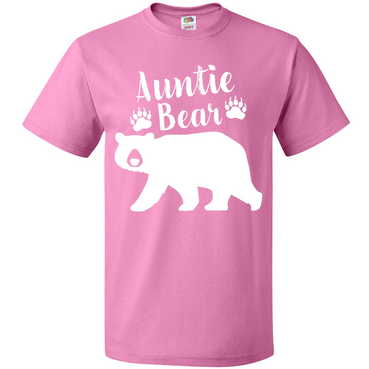 Inktastic Auntie Bear In White T-Shirt Family Aunt Fun Nose Together New Nephew - Picture 2 of 12