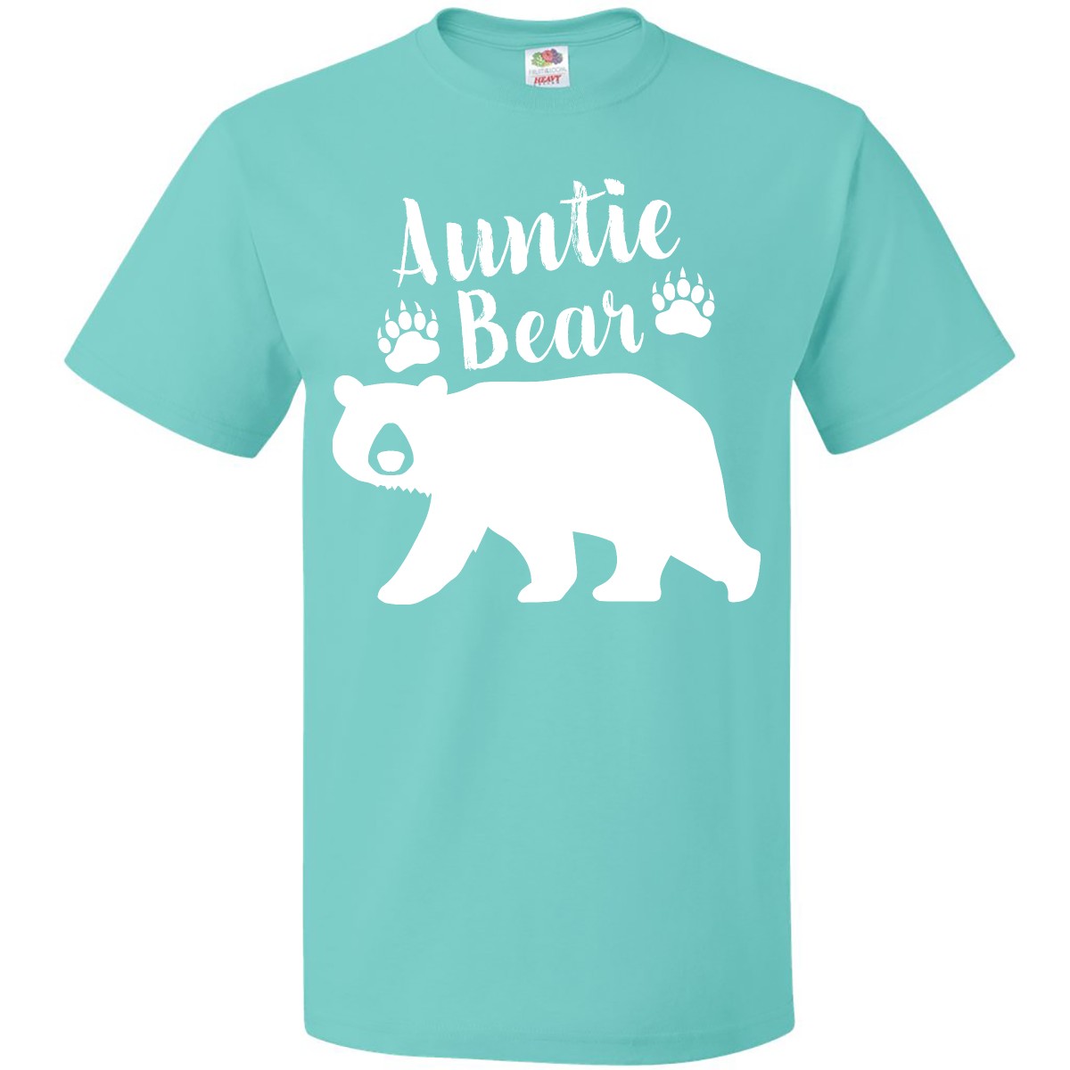 Inktastic Auntie Bear In White T-Shirt Family Aunt Fun Nose Together New Nephew - Picture 11 of 12