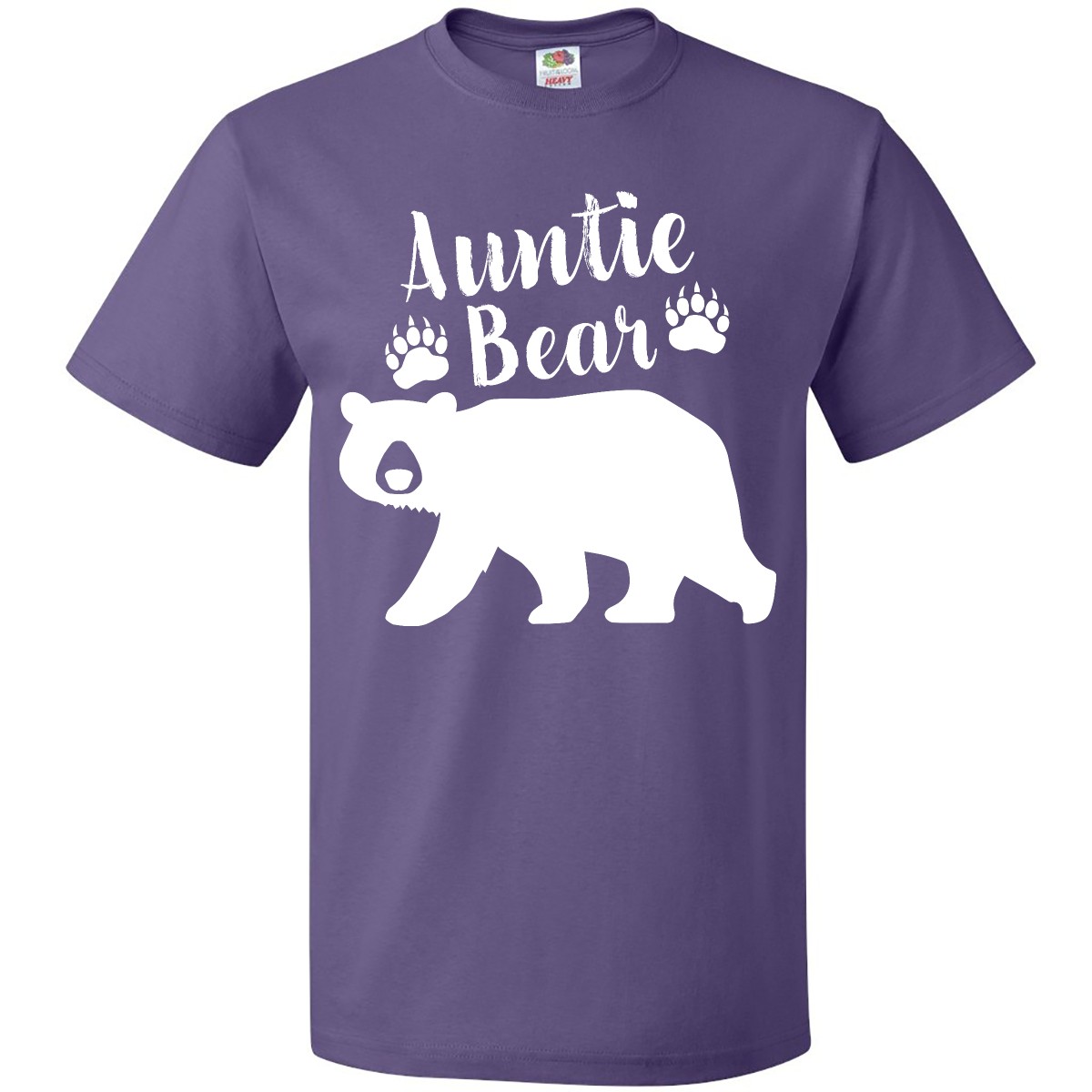 Inktastic Auntie Bear In White T-Shirt Family Aunt Fun Nose Together New Nephew - Picture 8 of 12