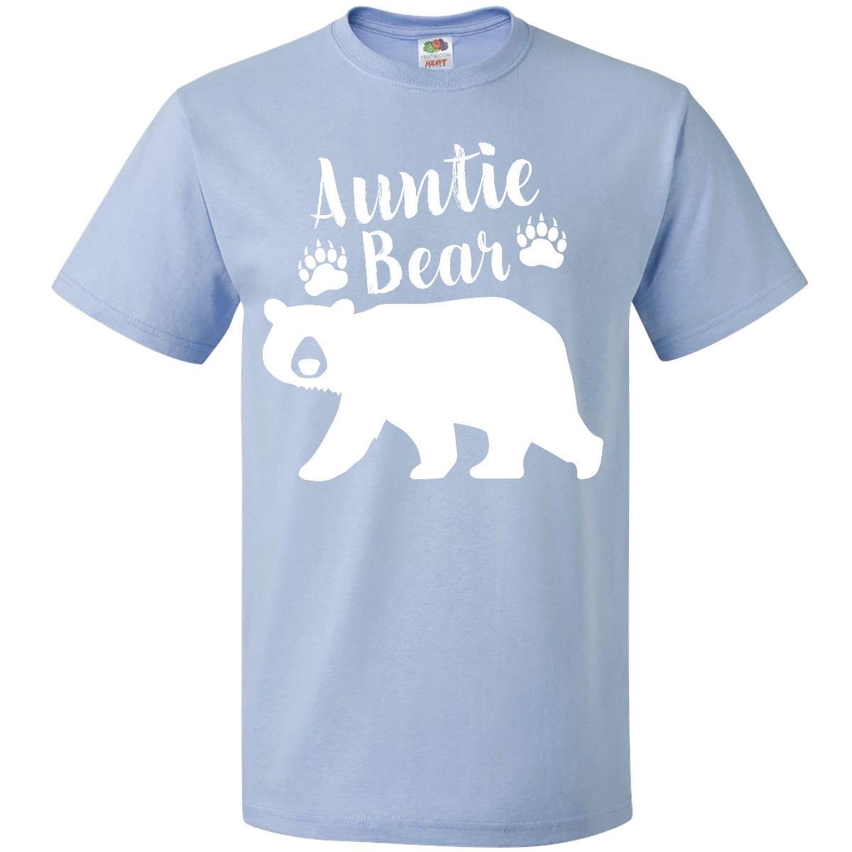 Inktastic Auntie Bear In White T-Shirt Family Aunt Fun Nose Together New Nephew - Picture 4 of 12