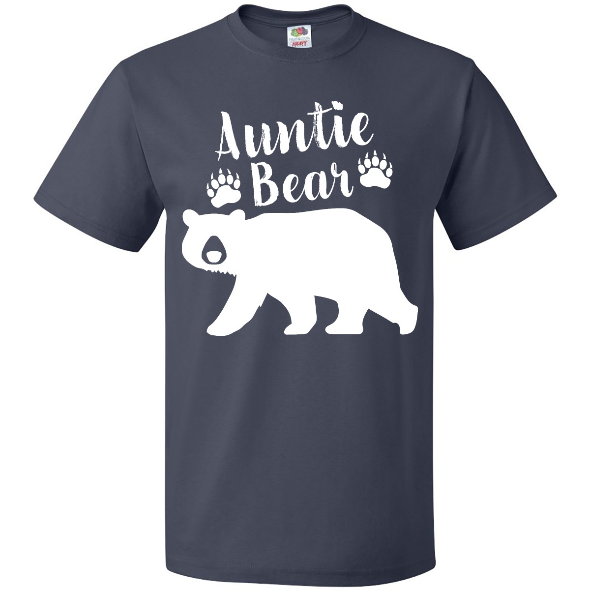 Inktastic Auntie Bear In White T-Shirt Family Aunt Fun Nose Together New Nephew - Picture 5 of 12