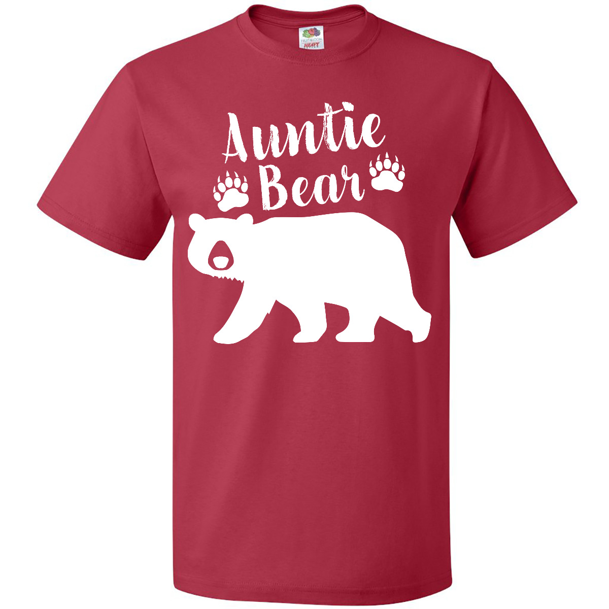 Inktastic Auntie Bear In White T-Shirt Family Aunt Fun Nose Together New Nephew - Picture 9 of 12