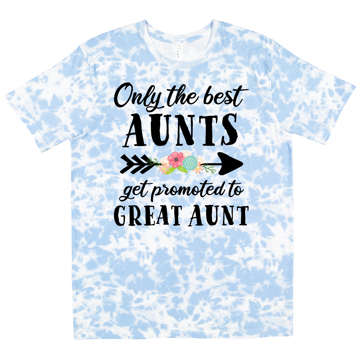 Inktastic Only The Best Aunts Get Promoted To Great Aunt T-Shirt Flower Arrow - Picture 9 of 11