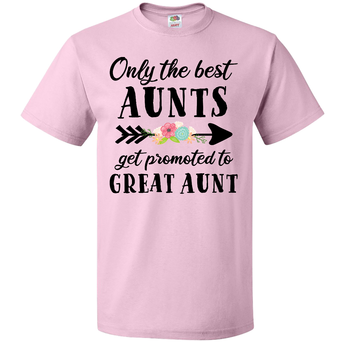 Inktastic Only The Best Aunts Get Promoted To Great Aunt T-Shirt Flower Arrow - Picture 7 of 11