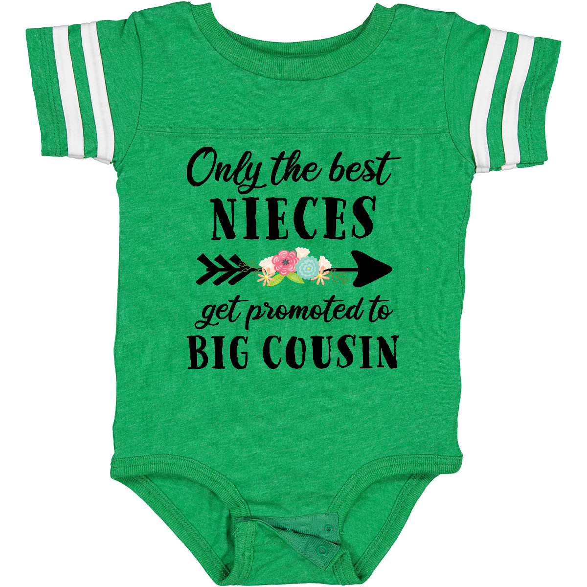 Inktastic Only The Best Nieces Get Promoted To Big Cousin Baby Bodysuit Family - Picture 3 of 16