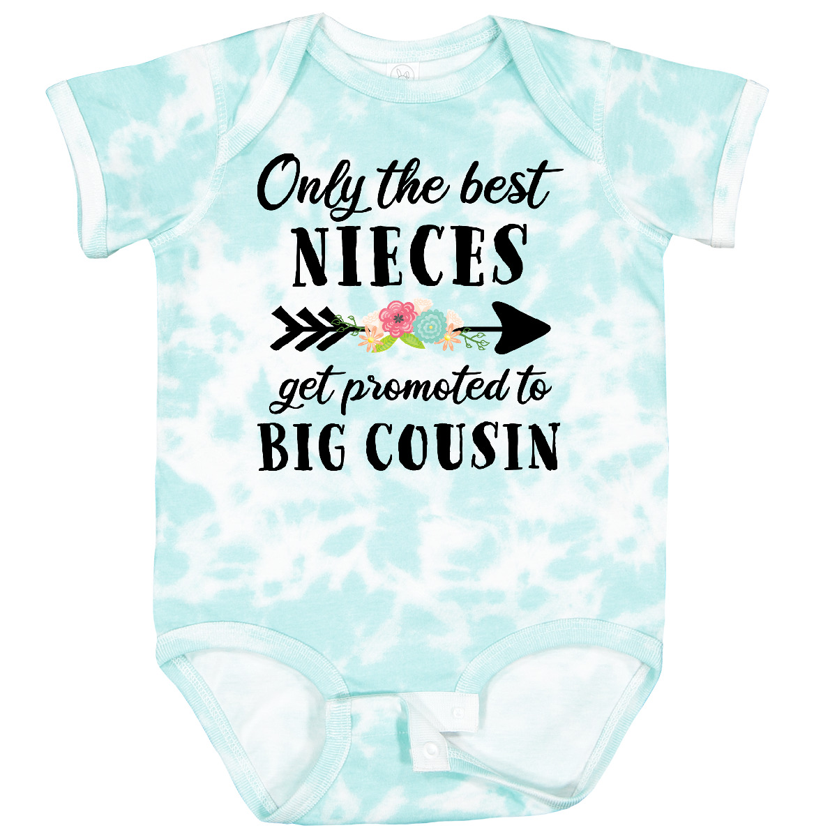 Inktastic Only The Best Nieces Get Promoted To Big Cousin Baby Bodysuit Family - Picture 14 of 16