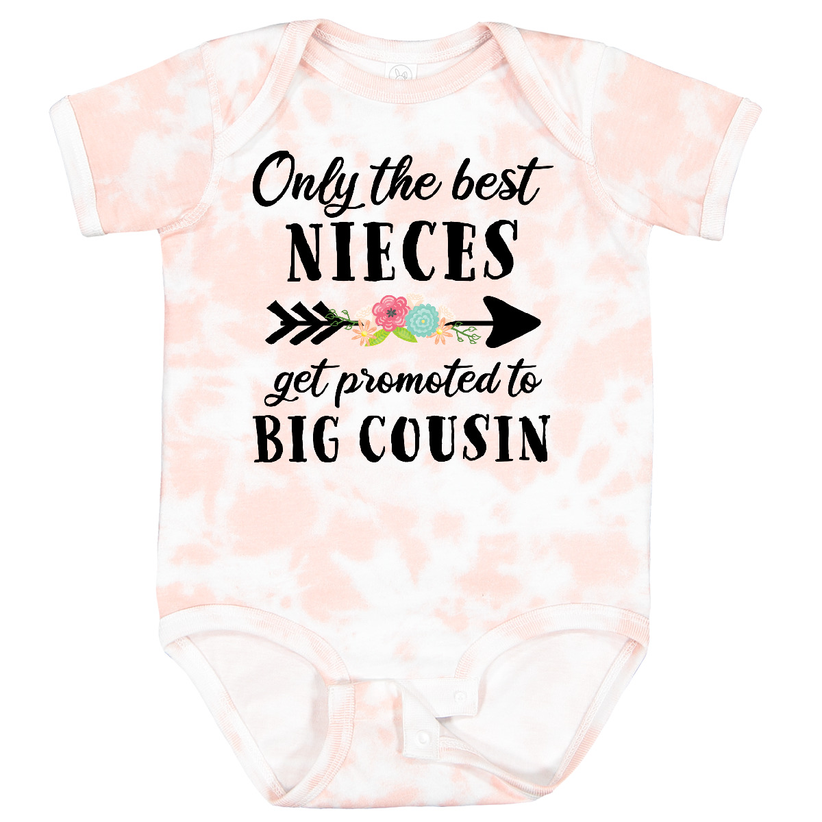 Inktastic Only The Best Nieces Get Promoted To Big Cousin Baby Bodysuit Family - Picture 15 of 16