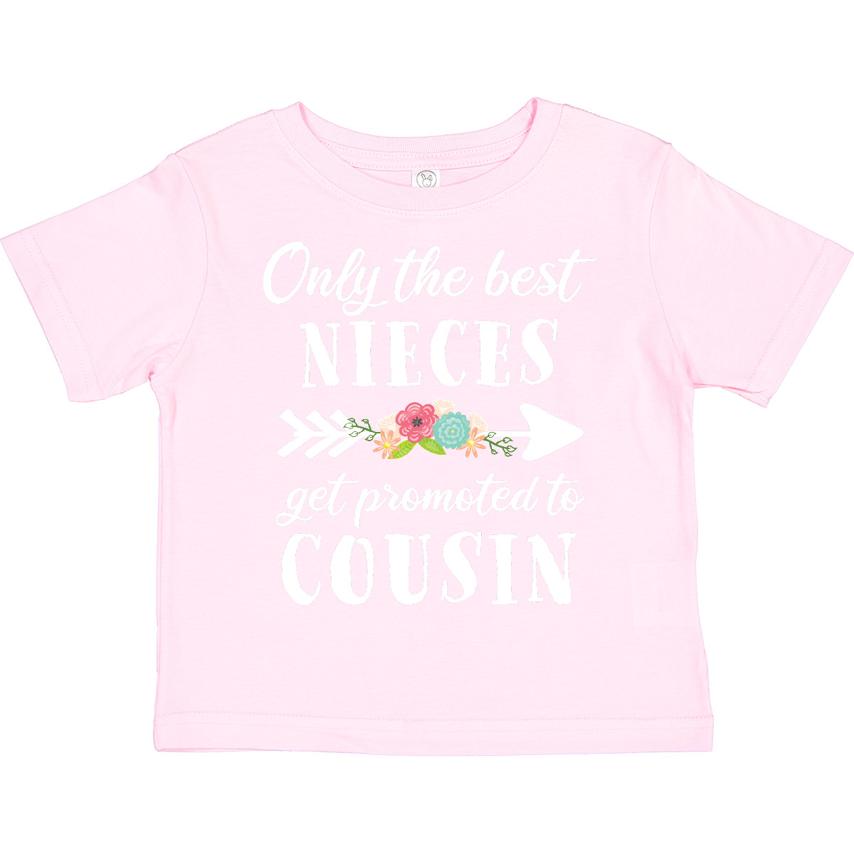 Inktastic Only The Best Nieces Get Promoted To Cousin Toddler T-Shirt Family Kid - Picture 6 of 7