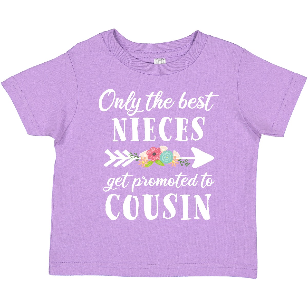 Inktastic Only The Best Nieces Get Promoted To Cousin Toddler T-Shirt Family Kid - Picture 3 of 7