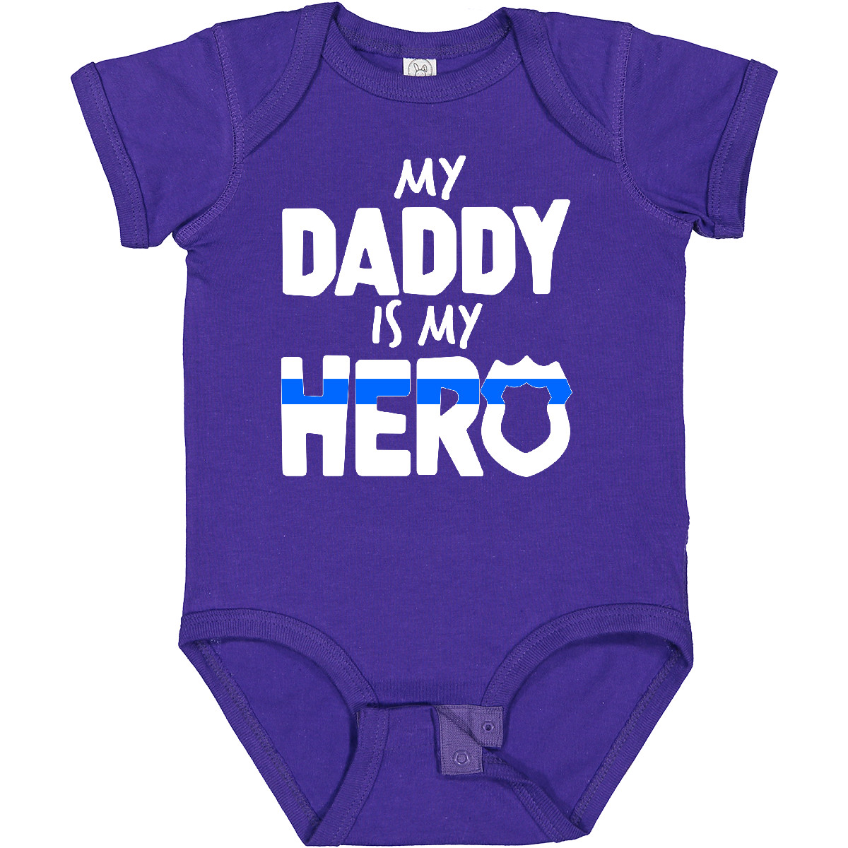 Inktastic My Daddy Is My Hero Police Officer Family Baby Bodysuit Kids Father - Picture 8 of 13