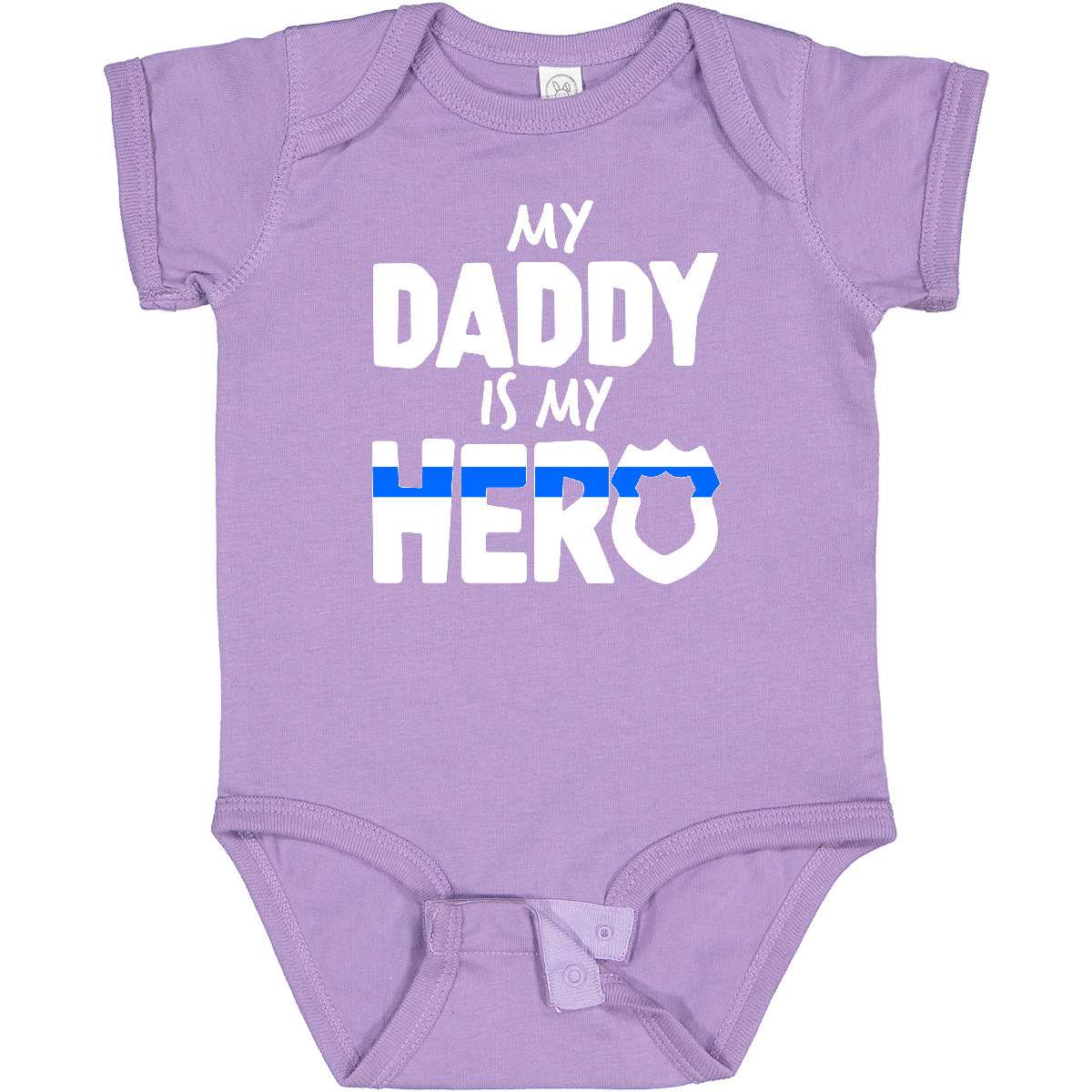 Inktastic My Daddy Is My Hero Police Officer Family Baby Bodysuit Kids Father - Picture 7 of 13