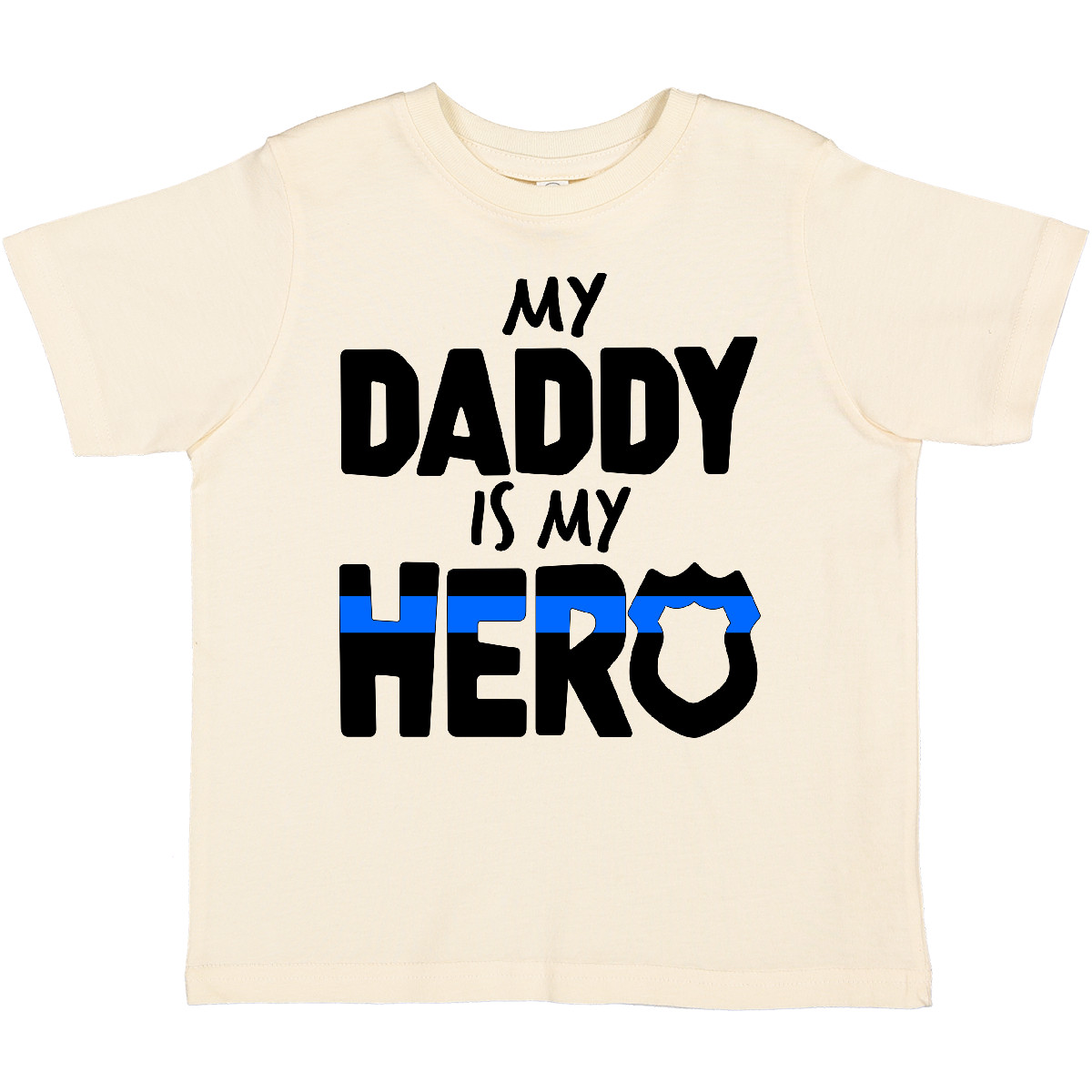 Inktastic My Daddy Is My Hero Police Officer Family Toddler T-Shirt Kids Father - Picture 11 of 15
