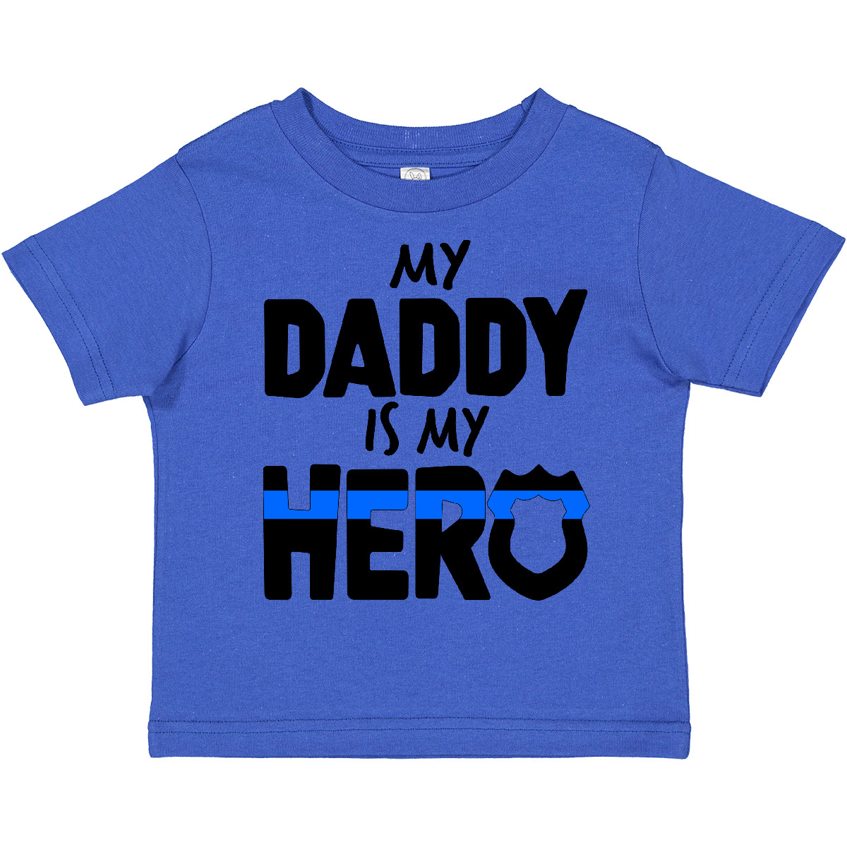 Inktastic My Daddy Is My Hero Police Officer Family Toddler T-Shirt Kids Father - Picture 13 of 15
