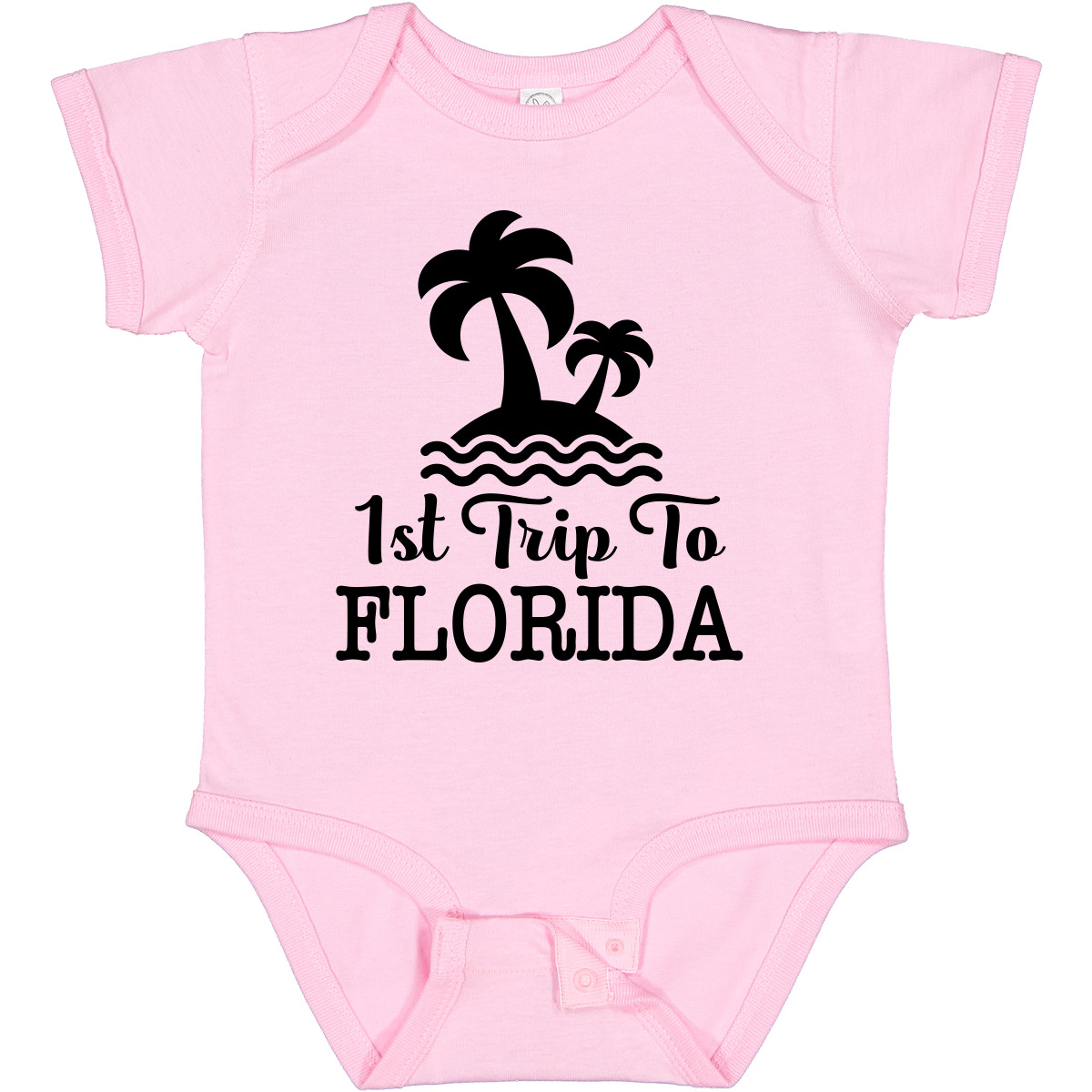 専用ページ　ピンクM Inktastic First Trip To Florida Vacation Baby Bodysuit Travel