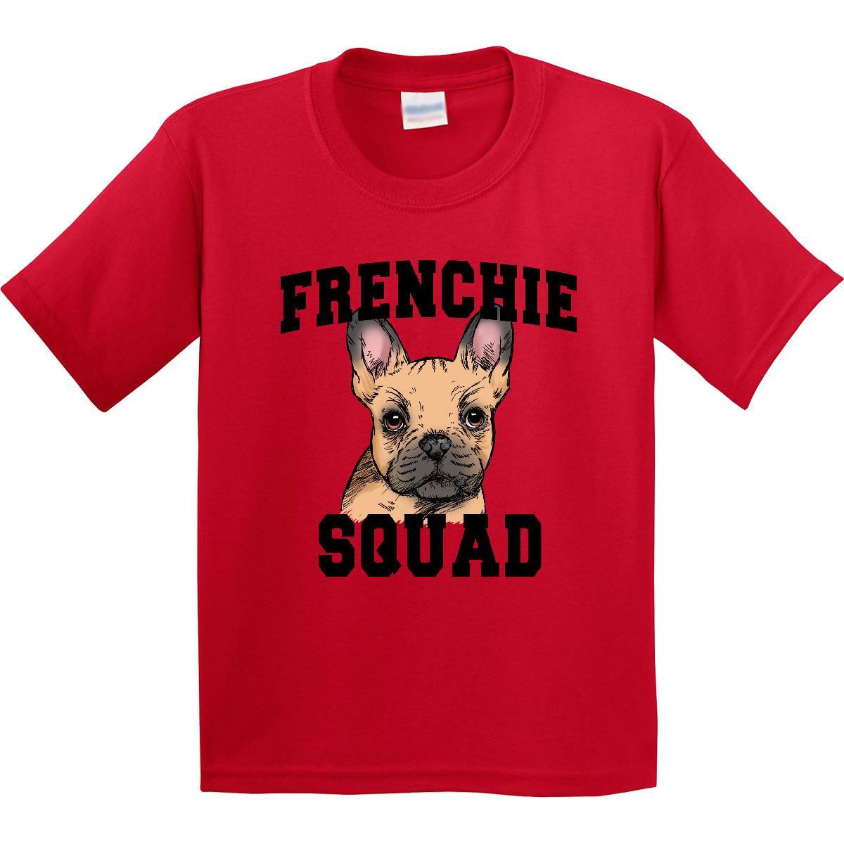 Inktastic Cute French Bulldog Frenchie Squad Youth T-Shirt Pets Dog I Love Dogs - Picture 6 of 9