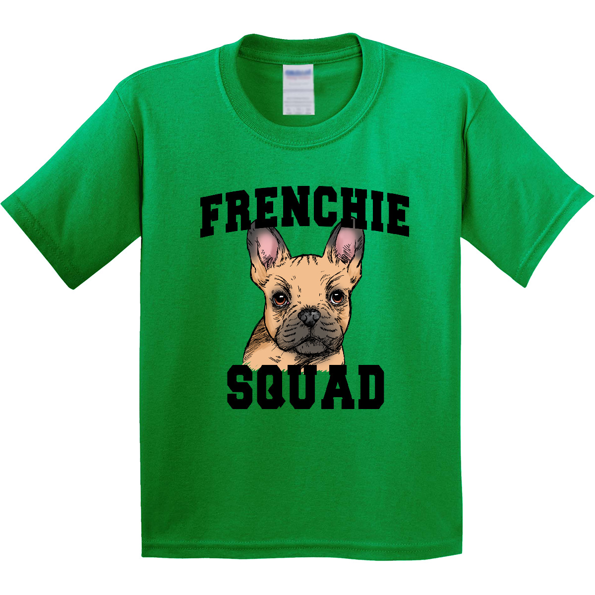 Inktastic Cute French Bulldog Frenchie Squad Youth T-Shirt Pets Dog I Love Dogs - Picture 4 of 9