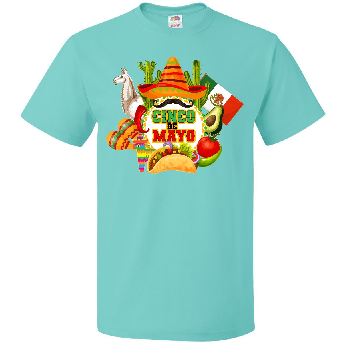Inktastic Cinco De Mayo Party T-Shirt Sombrero Mexican 5th Apparel Cactus Mens - Picture 10 of 10